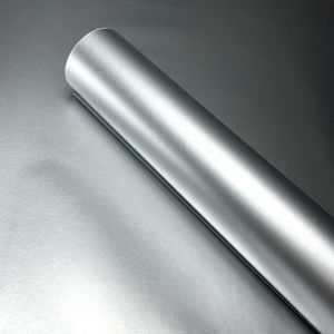 Premium Matte Satin Metallic Silver Vinyl Wrap Film Car Sticker Decal With Air Release Self Adhesive