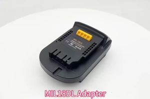 Power Tool Accessories Adapter Converter MIL18DL For Milwaukee 18V Li-ion Battery for M18 For DeWalt 20V Machine DCF850 DCD791