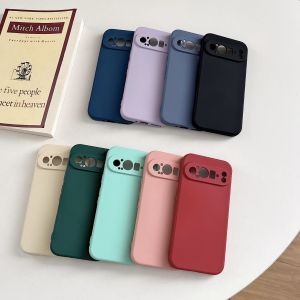 szhaiyu | Luxury Matte Silicone Soft Phone Case for Google Pixel 11 10 9 Pro XL 10A 9A 8A 7A Pixel 11 10 Frosted Shockproof Protect Cover