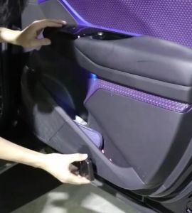 (MERCEDES) 2PCS Magnet Sensor Welcome Light Car Logo Door Light C-Class E-Class G-Class S-Class AMG