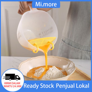 Mi.more 1L Filter Measuring Cup Transparent for Beating Eggs Liquid Measuring Bowl with Scale Plastic Liquid Filtering Measuring