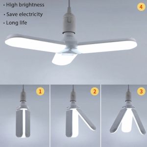45W LED ทรงใบพัด พับเก็บได้ Deformable Lamp ประหยัดพลังงานไฟ ปรับมุมโคมไฟได้