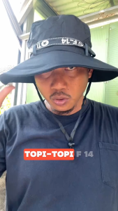 Pria/Wanita Topi Gunung Pantai Visor Rimba Hiking Hutan Outdoor Camping TOPI BUCKET RIMBA HAT HIKING  Hat Tali Cream Army Outbound Lapangan Kemping MANCING
