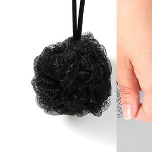 Bông Tắm Than Tre Classic Black Shower SpongeBóng tắm đen để loại bỏ da chết-HAUSE