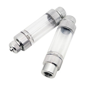 Aquarium CO2 Bubble Counter Double Head Check Valve Fish Tank CO2 Regulator Diffuser CO2 System Kit Reactor Air Pump Accessories