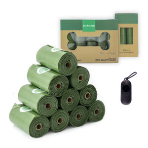 HamshMoc Disposable Dog Poop Bags Thicken Leak Proof Dogs Trash Bag Eco-Friendly Waste Bags With Free Dispenser For Pets Cleaning Essential
