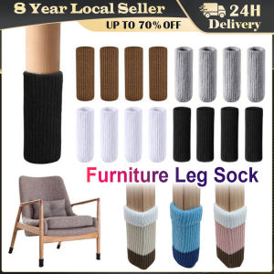 Furniture Socks Chair Elastic Knitted Socks Non Slip Chair Leg Feet Covers Pads Table Feet Cap Furniture Booties for Floor for Floor Chair Foot Cover Universal Non-slip Floor Protector Chair Socks Table Foot Cover Protective Case Furniture Legs Sleeves