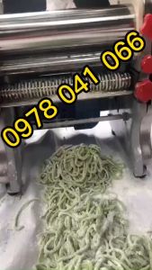 Máy cắt mỳ sợi cắt bún phở bánh canh chạy điện lô cán 22cm