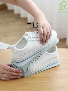 【Bundle of 2】Storage Shoe Rack Household Double Plastic Shoe Tray Wardrobe Shoe Storage Rack