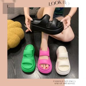 Concise, clear and easy to understand: TKGirl รองเท้าแตะลำลองสำหรับสุภาพสตรี รองเท้าแตะเสริมส้นพื้นนิ่ม 220 บาท ใส่สบายมาก เบาสูงสุด ดีเวอร์ทรงสวยโดนใจ สีสวย พร้อมส่ง