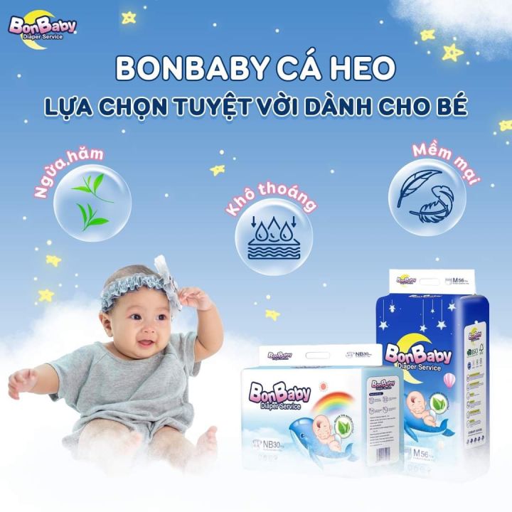 Tã bỉm Bonbaby cá heo size Nb99 S72 M64 dán M56 quần L50 quần XL50 quần  XXL50 quần Xxxl50 quần - Lazada | Lazada.vn