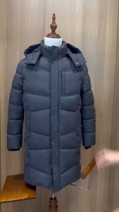 Áo khoác nam 3 lớp dáng dài - Áo phao 3 lớp chống thấm nước chống bụi bẩn cản gió - WAJKBC16M