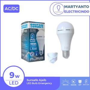 Lampu LED Emergency Sunsafe Ajaib 09 Watt
