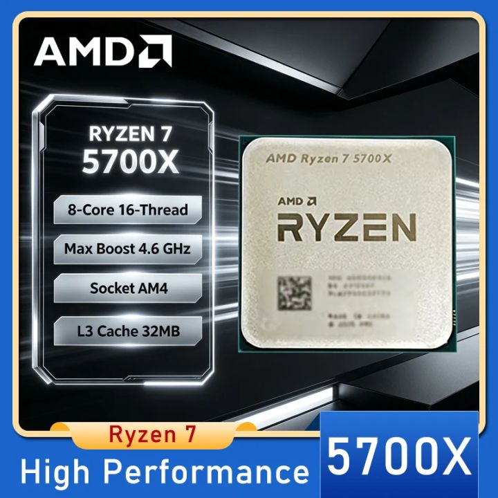 AMD | AMD Ryzen 7 5700X AMD R7 5700X CPU 8-Core 16-Thread 4.6GHz