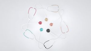 หูฟังทางการแพทย์ Stethoscope ยี่ห้อ MDF747XP Acoustica - MOD (สีโรสโกลด์ - ดํา Color Rosegold - Black ) MDF747XP#RG11