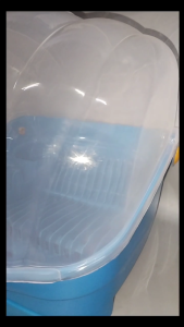 Mini Shell Dish Drainer with Drip Tray/Clam Shell Dish Drainer/Lagayan ng Plato/Shell Dish Drainer Kitchen Organiser Plastic Racks