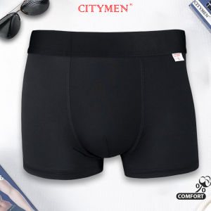 Quần Lót Nam Boxer vải thun lạnh màu đen - CITYMEN