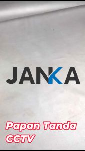 JANKA Papan Tanda Petunjuk CCTV Akrilik Model Timbul Rambu Tulisan Area Pengawasan Wall Sign Board CCTV In Operation Wall Decor