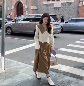 Pakaian Wanita Setelan Elegan Model Tweed M356 AQILA SET