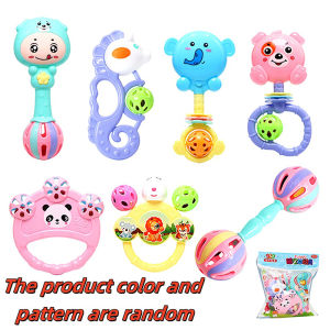 YEGBONG | 1/7PCS Newborn Sensory Teether Baby Development Games Baby Rattles Toys Educational Infant Toy For 0 6 12 Months