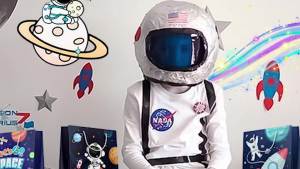 Potdemiel | 24 Pcs Space Party Favor Bags Set - Space Party Bags Outer Space Treat Bags & Space Gift Bags for Space Birthday Decorations