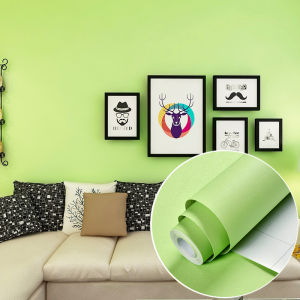 60x300cm Plain Color Self Adhesive Wallpaper for Table Cabinet Cupboard Wardrobe Hotel Solid Color Waterproof DIY Wallpaper Room Design Wall Furniture Sticker Black White Beige Blue Orange Green Yellow Pink