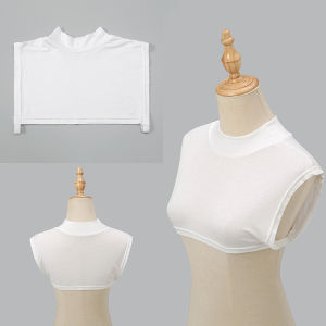 Elasticity Modal False Collars Turtleneck High Inner Neck Cover For Women Solid Square Detachable Neck Collar 2024 New Design