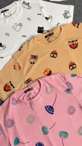 KAOS MOTIF LENGAN PENDEK DEWASA // KAOS DEWASA MOTIF // ATASAN MOTIF DEWASA TERLARIS