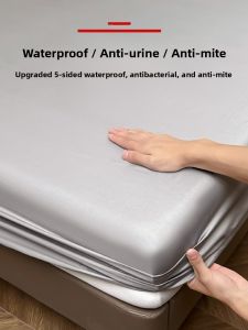 Machine Washable Waterproof Bed Canopy Single Piece Thickened Urine Proof Dirt Resistant Bedding Cover Universal Mattress Protector