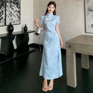 RELNLEX | Đầm Cheongsam Phong Cách Retro Cải Tiến cho Phụ Nữ