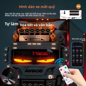 Đèn LED Ma Trận Ô Tô Demon Eyes - Điều Khiển Từ Xa Bằng Ứng Dụng Màn Hình Linh Hoạt Cho Xe Tải SUV - Đèn LED Lập Trình 12V