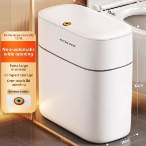 Joybos | No-mess Narrow Space Trash Bin Lid Included
