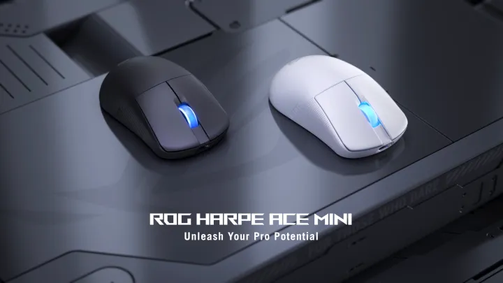 ASUS P716 ROG Harpe Ace Mini Wireless Gaming Mouse, 49g Lightweight, AimPoint Pro 42K Optical Sensor, Optical Micro Switches, ROG Polling Rate Booster, Esports