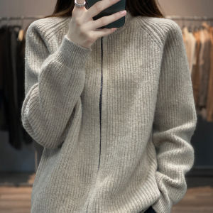 Loose High-Neck Thickened Cardigan Sweater Jacket
