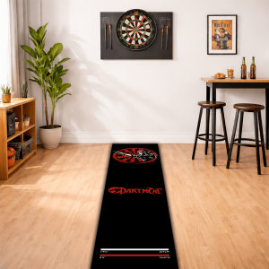 VIKAMA Darts Throw Line Mat Non Slip Dart Mat with Distance Marker for Professional Steel Tip Dartboard Game Home Decor