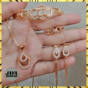 SET PERHIASAN XUPING Gold Plate 24 K / Tahan Karat / Bisa COD