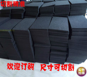 แผ่นความหนาแน่นสูงปานกลางสีดำ บางซับน้ำสำหรับกล่องของขวัญแบบนิ่มกันกระแทกกันเสียง