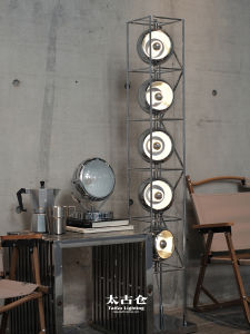 Industrial Style Floor Lamp Designer Original Design Living Room Bedroom Standing Atmosphere Light Iron Material LED Source