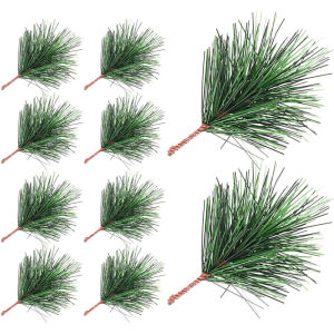 10/20Pcs 7cm Christmas Decoration Artificial Green Pine Xmas Tree Pendant Home Decor New Year 2026 Gift Wreath DIY Accessories