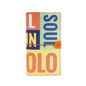 Leave as Soon as You Have a Dream Series Travel Manual Passport ID Card Storage Removable Replacement Cover Inner Core Trip Shopping Place Record Notebook Travel Diary Journal