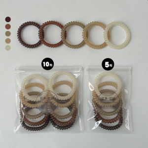 High Elasticity Telephone Line Hair Ties Womens Fashion Jelly Color Hair Bands Non-Damaging Hair Accessories for Hair Binding
