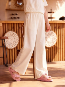 PPTOWN | Loose Fit Girls Casual Wide Leg Pants