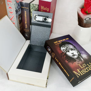 Creative Secret Book Hidden Security Safe Box Money Jewelry Stash Compartment Key/Code Lock Metal Simulation Classic Book Style