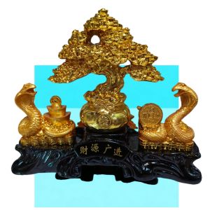 Money Trees lucky Goodluck stand Display Snake and money Bar charm ..