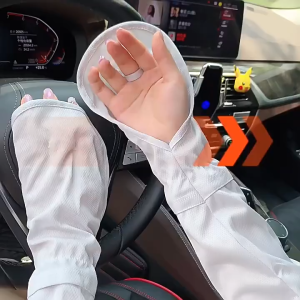 ถุงมือกันแดด ถุงมือกันแดดไอซ์ซิลค์ ถุงมือแขนยาว เหมาะกับฤดูร้อน ป้องกันรังสียูวีระบาย ความรู้สึกของน้ำแข็ง