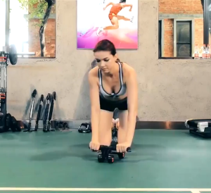 READY Alat Fitness Roller Pengecil Perut menjadi Six Pack Olahraga Perut VKTECH Power Wheel Roller
