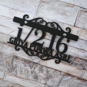 NOMOR RUMAH AKRILIK / ACRYLIC VINTAGE ORNAMENT 03 / PLAT AKRILIK