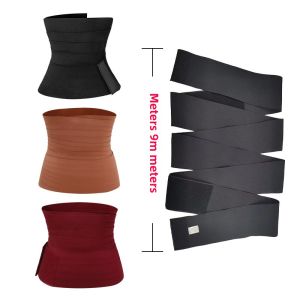Burst into Sweat Waistband Elastic Winding Belly Band Postpartum Body Shaping Yoga Sports Fitness Adjustable Waist Shaping Belt