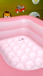 Kolam Renang Anak Bahan Menebal/Kolam Renang Anak Jumbo/Kolam Renang 3 Rings Kolam Mandi Bola Inflatable Swimming Pool Portable/Kolam Renang Jumbo Kolam Balon Renang Anak Kolam Renang 2 Meter Kolam Renang Anak Free Pompa Kolsm Renang Pompa