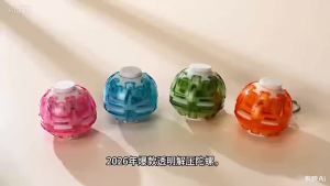 Press To Spin Fidget Ball Keyring Rotating Gyro Fidget Toy Stress Relief Sensory Toy Anti Anxiety Portable Backpack Pendant Gift